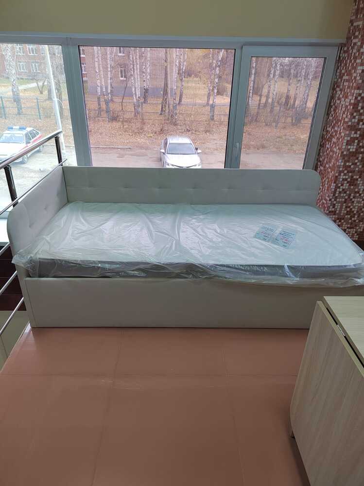 Кровать Зарина угловая Newtone light beige
