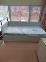 Кровать Зарина угловая Newtone light beige