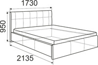Кровать Лаура с латами Nice White
