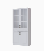 Шкаф-витрина Апполия Белый