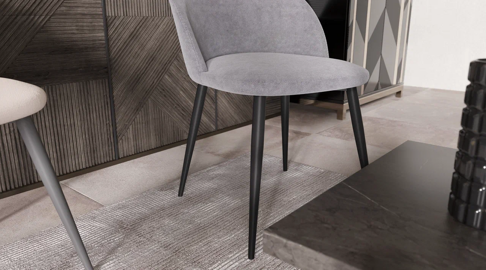 Стул Соло Ultra Grey Каркас белый